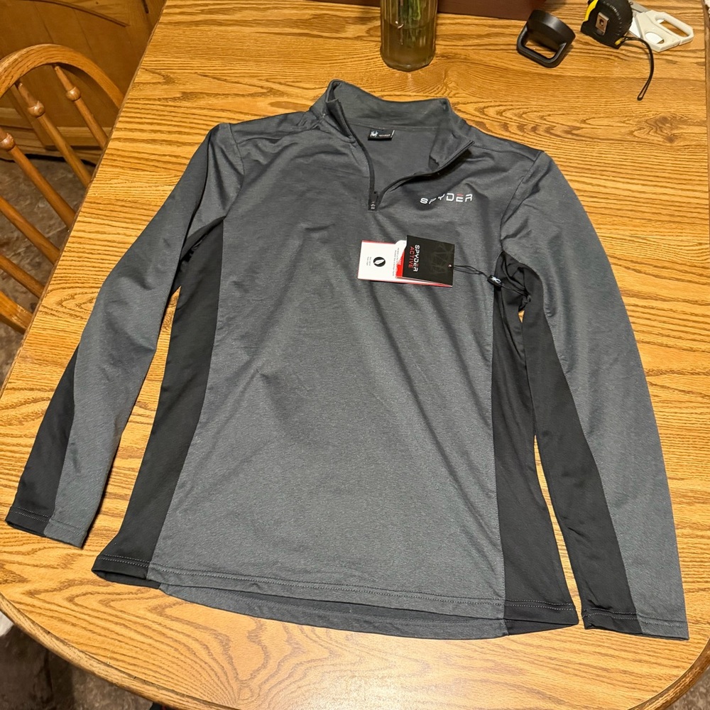 Spyder men’s activewear quarter zip lined pullover